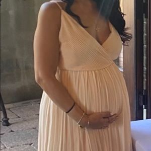 Maternity wrap dress